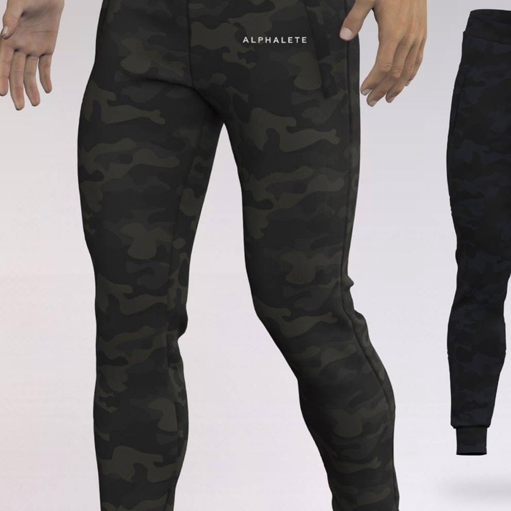 Alphalete Black Sweatpants Tapered Joggers